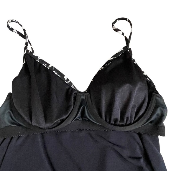 Magic Suit Bermuda Triangle Black White Underwire Jolene Layered Tankini Size 10 - Picture 8 of 9